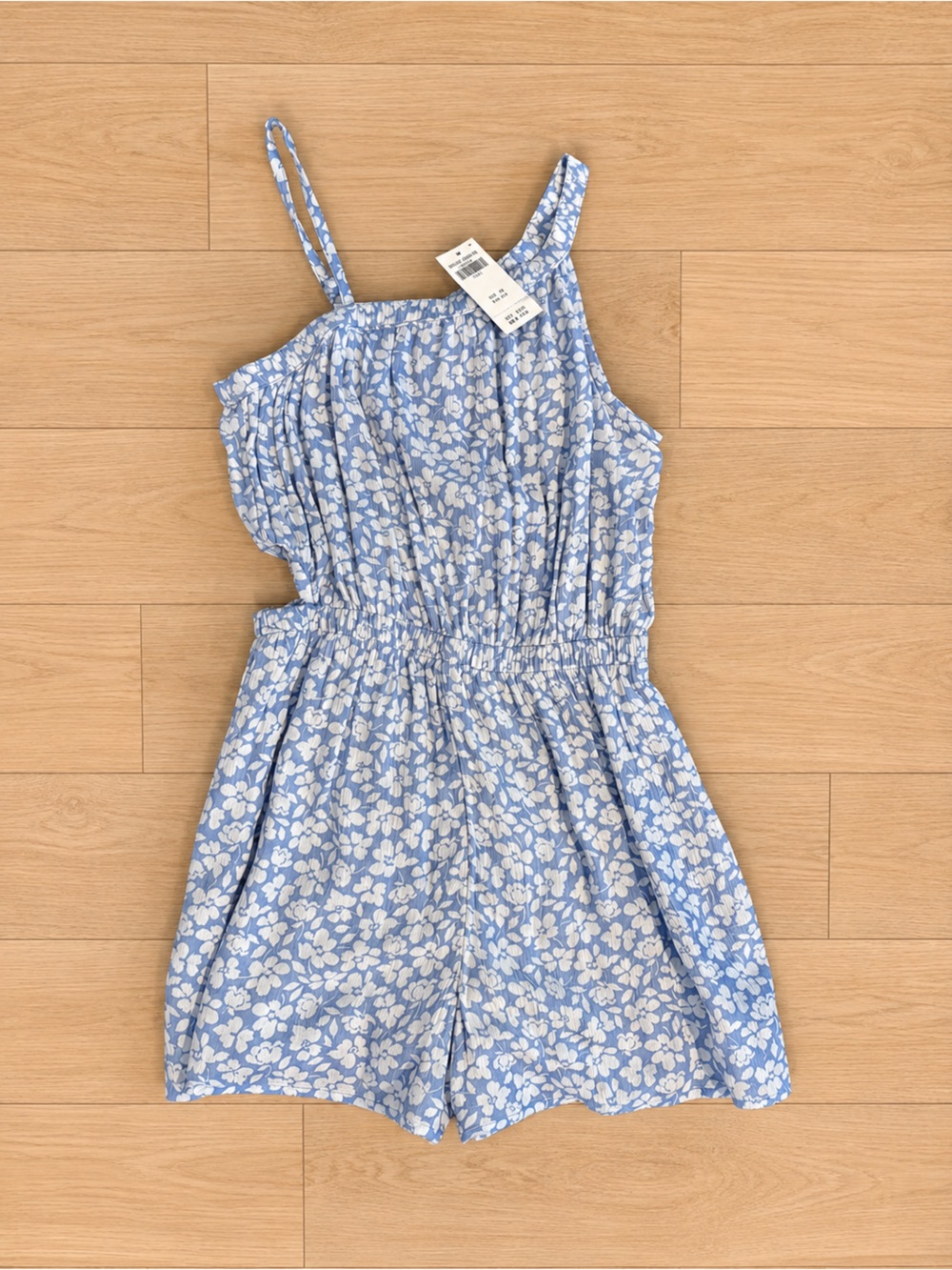 Abercrombie Light Blue Floral Romper